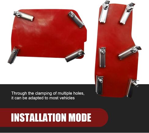 2 PCS Car Automatic Transmission Accelerator Brake Pedal Cover Set, 5.5" x 2.4" + 2.9" x 4.9" Non-Slip PVC Rubber Foot Pedal, Alloy Anti-Rust Sports Decoration, Universal for Cars (Red) in Saudi Arabia