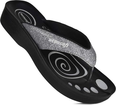 Women's Orthotic Arch Supportive Flip Flops Sandals (US 10, Grey) in Saudi Arabia