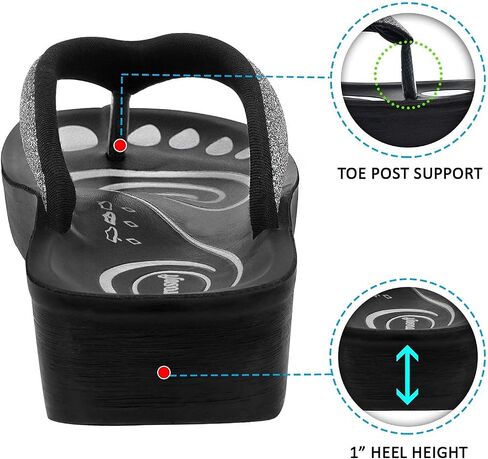 Women's Orthotic Arch Supportive Flip Flops Sandals (US 10, Grey) in Saudi Arabia