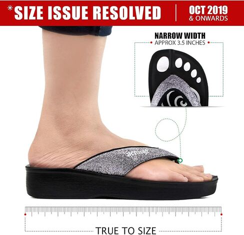 Women's Orthotic Arch Supportive Flip Flops Sandals (US 10, Grey) in Saudi Arabia