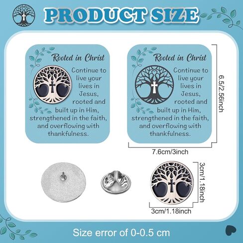 Quelay 30 Sets Bee-Live Jesus Loves You Dins on Card Bulk Dender Bible Gifts Dontival Bee Pins with Card for School School Custrics Forms Party Supplies in Kuwait