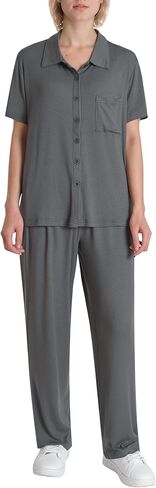 Women's Petite Length Lounge Set 2 Piece Outfits Button Down in Kuwait