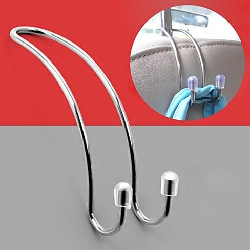 4 Pack Car Seat Headrest Hooks Strong and Durable Backseat Hanger Storage for Handbag, Purse, Coat, Grocery Bags, Universal SUV Truck Vehicle Car Seat Back Headrest Bottle Holder Organizer in Kuwait
