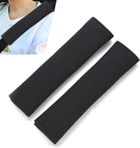 2 PCS Car Seat Strap Pads, Seat Belt Shoulder Guard, Soft Auto Seat Belt Cover, Universal for Car Truck SUV (Gray) in Saudi Arabia