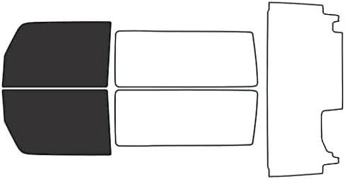 Rvinyl Window Tint Kit Compatible with Jeep Wrangler 2018-2024 (2 Door, JL) - Front Precut Kit - 20% in Saudi Arabia