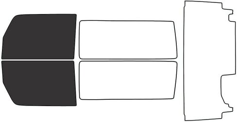 Rvinyl Window Tint Kit Compatible with Jeep Wrangler 2018-2024 (2 Door, JL) - Front Precut Kit - 20% in Saudi Arabia