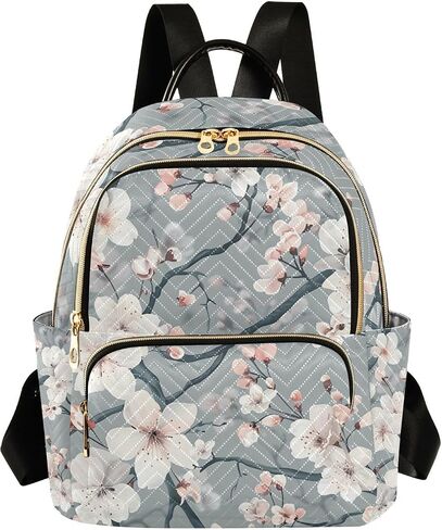 ALAZA Purple Mushrooms Mini Backpack Purse for Women Travel Bag Lightweight Shoulder Bag Fashion Daypack101 in Saudi Arabia