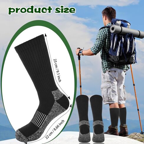 5 Pairs Mens Military Socks Army Green Hiking Sock Crew Boot Socks for Soldier Policemen Work Sports Hiking in Saudi Arabia