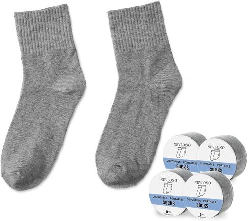 9 Pairs Disposable Socks for Travel, Single-use Compressed Ankle Socks in Saudi Arabia
