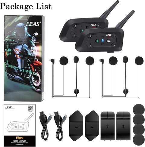 GaiRen V6 V4 Motorcycle Bluetooth Headset Accessories Earphone & Clip Bracket Clip Mount for Helmet Headset in Kuwait