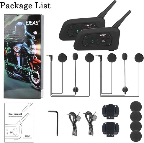 GaiRen V6 V4 Motorcycle Bluetooth Headset Accessories Earphone & Clip Bracket Clip Mount for Helmet Headset in Kuwait