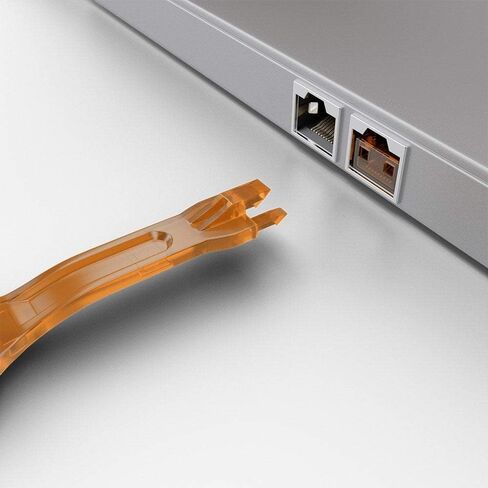 LINDY 20 x RJ-45 Port Blockers without Key - Orange in Saudi Arabia