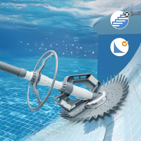 VINGLI Pool Vacuum Above Ground Indoor Outdoor Automatic Swimming Pool Cleaner Sweep Crawler Sweeper in Kuwait