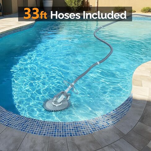 VINGLI Pool Vacuum Above Ground Indoor Outdoor Automatic Swimming Pool Cleaner Sweep Crawler Sweeper in Kuwait