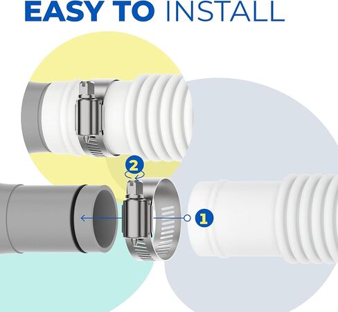 خرطوم بديل لمضخة حمام السباحة لانتيكس - ملحق بقطر 1.25 انش وطول 59 انش (عبوة من قطعتين) in Kuwait