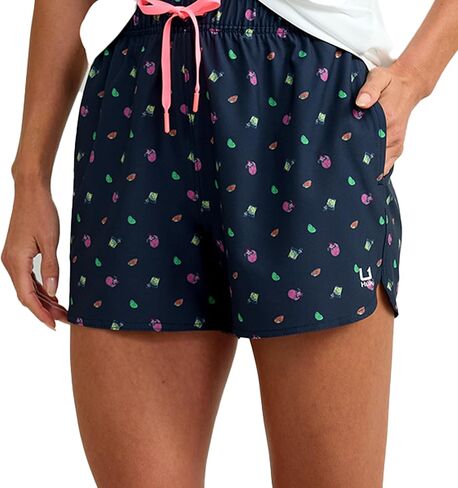 HUK Women's Pursuit Printed Volley, Quick-Dry Fishing Shorts in Saudi Arabia