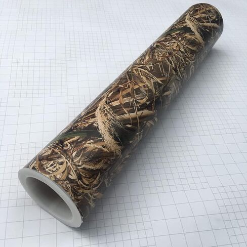 Queenbox 1.6x6.6ft Camo Vinyl Wraps, Woodland Maple Camouflage Self-Adhesive Car Sticker Decal Film Air Release Roll, Plant 07, 1.6x6.6ft/50x200cm in Saudi Arabia