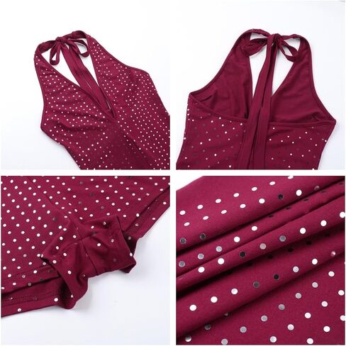 ECHOINE Women V Neck Sleeveless Romper Sequin Backless Shorts Jumpsuit Clubwear S-L in Saudi Arabia