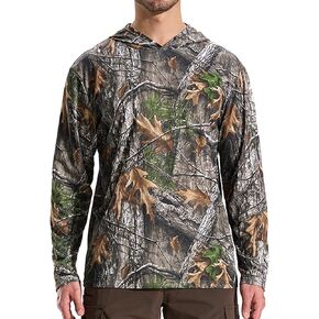LOOGU Men’s Long Sleeve Shirt Lightweight, Workout Shirts for Men UPF 50+ Sun Protection Hoodie Shirt Quick Dry Outdoor