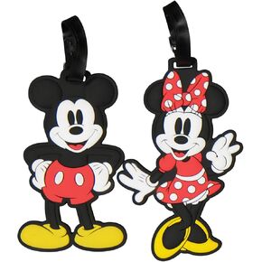 مجموعة معرف Ful Disney Classic المكونة من 2 قطعة مع أشرطة قابلة للتعديل ، ميكي وميني ماوس ، متعددة ، مقاس واحد