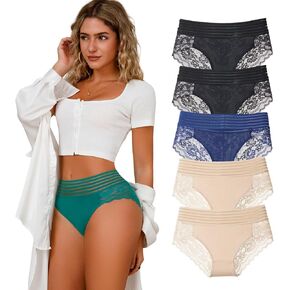 Lace Underwear for Women Womens Sexy Underwear Plus Size Lace Panties Lacy No Show Sexys High Waisted Undies
