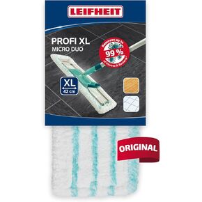 غطاء ممسحة أرضية Leifheit Profi Micro ، مطوية ، لجميع الأرضيات الناعمة ، غطاء بديل ، 55126