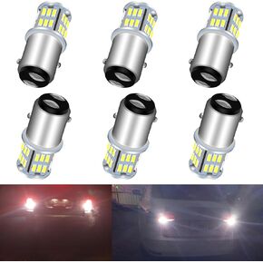 UNXMRFF تم ترقيته 1157 2357 LED لمبة حمراء لأضواء التيل أضواء الفرامل Super مشرق 2057 2057A 7528 BAY15D LED PLUSTING LID لإيقاف/الفرامل/الإشارة/الجري مصابيح الجري ، (حزمة 10)