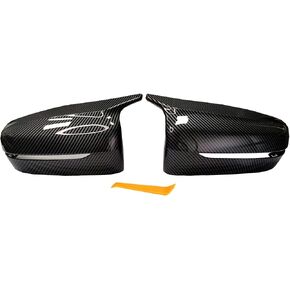 Door Rearview Mirror Covers Caps, Carbon Fiber Pattern Door Mirror Cover Caps Fit for BMW 3 Series E90 E91 LCI 2009-2011 E92 E93 2011-2013 1 Series E87 E81 E82 E88 Exterior Accessories in Saudi Arabia