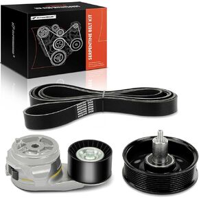 A-Premium Engine Serpentine Belt Drive Kit Compatible with Ram, Dodge & Sterling Truck Cars - 2500 3500 4500 5500 2011-2012, Ram 2500 3500 2003-2010, Ram 4500 5500 2008-2010, Bullet 45 55 2008-2010