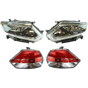 TRQ Lighting Kit NI250226 NI2503226 NI2804102 NI2805102 متوافق مع 2014-2016 نيسان روغ