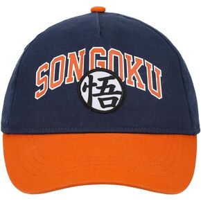 Dragon Ball Z Son Goku Kanji Youth Blue & Orange Traditional Adjustable Hat