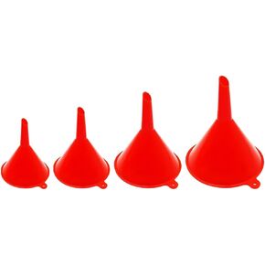 4 PCS مجموعة مسار زيت السيارة ، 4 أحجام قمع غاز السيارات الفمى لملء البنزين ، وزيت المحرك ، وملحقات المركبات متعددة الوظائف ، عالمي لسيارات الدفع الرباعي ، الشاحنة ، سيدان