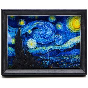 Leixonl 3D Frame Painting, The Starry Night Artwork, Wall Decor