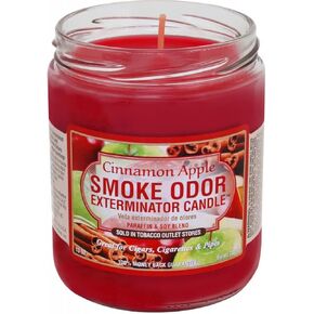Smoke Odor Exterminator 13 oz Jar Candles Cinnamon Apple, (3) Set of Three Candles.