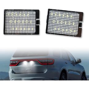 LED License Plate Light for 2014-2022 Dodge Durango Pickup Truck,18 SMD Xenon White 6000K,for Led Rear Tag Lamp with Socket Wiring Harness Plug,2 PCS