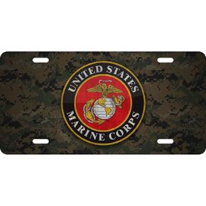 US Marine Corps USMC CREST CAMOFLAUGE PLATE