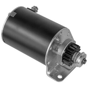 محرك بداية Caltric متوافق مع John Deere D125 / D130 / D140 / D150 / D160 / D170 / GX85 / S2046 / S220 / SX85 / 16 أسنان معدات فولاذية محسنة