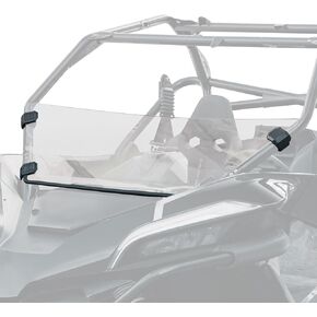 Kemimoto Half Windshield 1/2 Front Windshield متوافق مع CFMoto Zforce 950 Ho Hoex 2020-2024 / CFMOTO ZFORCE 950 Sport 2020-2022 ، PC COLLATED HARD COLAMPS 4 COLAMPS