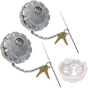 20770691 3" Truck Fuel Tank Cap (2 Pcs): Fit for Volvo VN & VNL Heavy Truck Models. This Locking Diesel Fuel Cap Replaces OEM S-23949, 20511590, Vol 20770691, Aluminum Diesel Fuel Tank Cap