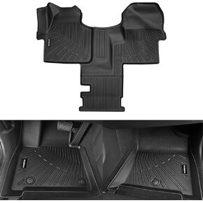 Naibeve Floor Mats for 2019-2025 Mercedes-Benz Sprinter 2500/3500 with 1st Row Bucket Seats - for Mercedes-Benz Sprinter Floor Mats & Center Aisle Liner(Not for Passenger Van, Crew Van or RV Models)