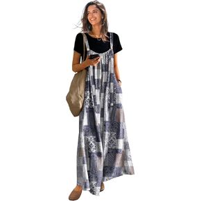 Yesno NASTAL WIDE LEG BELLSUTITS للنساء بوهو الزهور المصنوعة من الأزهار الرومانية ملابس الصيف مع جيوب S P0D CR260