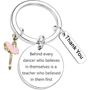 Dance Teacher Gifts Thank You Gifts for Dance Teacher Gift for Dance Team Dance Teacher Appreciation Keyring Dancer Gifts for Women