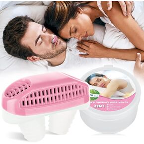 Anti Snoring Devices, for Women Men, Soft and Comfortable Material, Easy to Use&Clean Pink