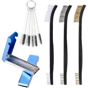BOXOB Carburetor Cleaning Kit, Torch Tip Cleaner Tool Airbrush Cleaner for Motorcycle ATV Welding, Lawn Mower, Small Equipment Jet Drill Bits, Spray Gun, Throttle Body, Gumout Carb and Choke