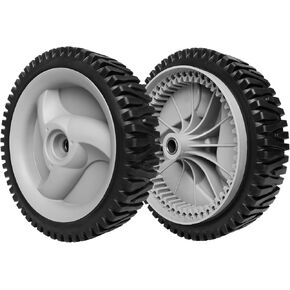 734-04018 Front Drive Wheels Fit for Troy Bilt TB240 Mower - 8 Inch Wheels Tires for Troy Bilt Honda Tuff Cut 210 230 Craftsman Self Propelled Mower, Replace 734-04018A, 734-04018B, 2 Pack, Gray in Saudi Arabia