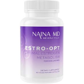 Estro-Opt Estrogen Blocker for Men/Women, Teens, Supports Hormonal Balance,PCOS & Menopause Symptoms, Improve Testosterone,Skin Problems, IC3, DIM, w/BioPerine*