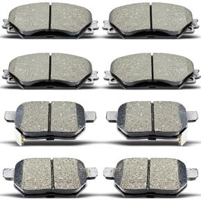 D1210 D1354 Front Rear Ceramic Brake Pads Set 8pcs Fit For 2009-2010 Pontiac Vibe,For 2009-2019 Toyota Corolla,For 2009-2014 Toyota Matrix,For 2008-2015 Scion xB