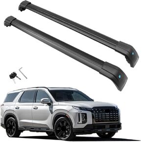MotorFansClub Roof Rack Cross Bars Fit for Hyundai Palisade 2019 2020 2021 2022 2023 Baggage Cargo Luggage Aluminum (2 PCS)