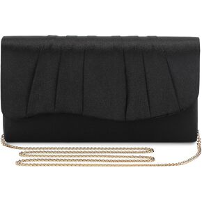 UBAYMAX Clutch Purses for Women Formal, Pleated Satin Evening Bag Purse Handbags Evening Clutch for Prom Party Wedding