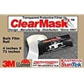 ClearMask 4" X 72" Fabricated Paint Protection Film Roll (8 Mil Clear Urethane Film from 3M, Eastman Llumar Suntek or Equal)